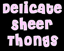 Delicate Sheer Thongs